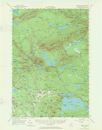 Sebec Lake 1950 topographic map thumbnail