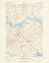 Seboomook Lake 1954 topographic map thumbnail