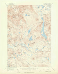 Spencer Lake 1958 topographic map thumbnail