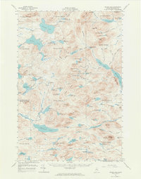 Spider Lake 1961 topographic map thumbnail