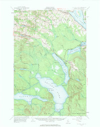 Square Lake 1953 topographic map thumbnail