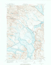 Square Lake 1953 topographic map thumbnail