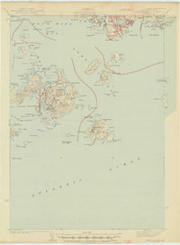 Swans Island 1945 topographic map thumbnail