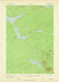 Telos Lake 1957 topographic map thumbnail