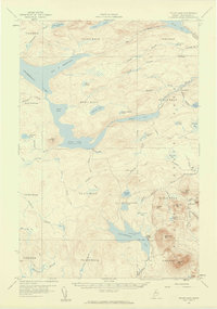 Telos Lake 1957 topographic map thumbnail