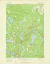 Tunk Lake 1957 topographic map thumbnail