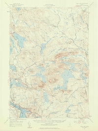 Tunk Lake 1957 topographic map thumbnail