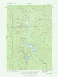 Umsaskis Lake 1932 topographic map thumbnail