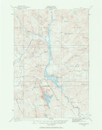 Umsaskis Lake 1932 topographic map thumbnail