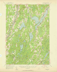 Vassalboro 1956 topographic map thumbnail