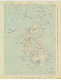Vinalhaven 1944 topographic map preview