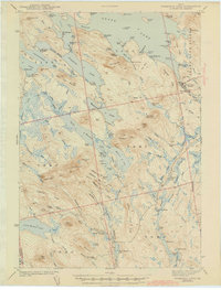 Wabassus Lake 1943 topographic map thumbnail