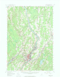 Waterville 1957 topographic map thumbnail
