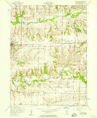 Aledo East 1953 topographic map thumbnail