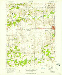 Aledo West 1953 topographic map thumbnail