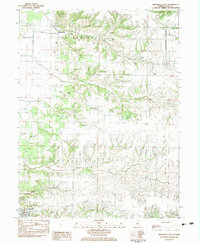 Arenzville East 1983 topographic map thumbnail