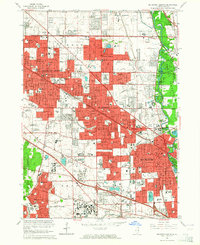 Arlington Heights 1963 topographic map thumbnail
