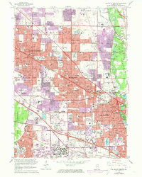 Arlington Heights 1962 topographic map thumbnail