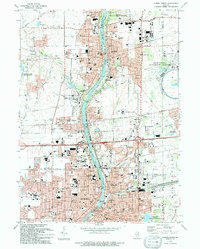 Aurora North 1993 topographic map thumbnail