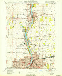 Aurora North 1950 topographic map thumbnail