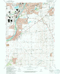 Aurora South 1993 topographic map thumbnail