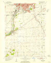 Aurora South 1954 topographic map thumbnail