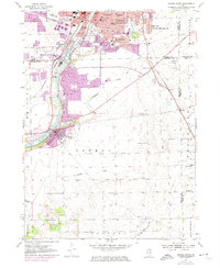 Aurora South 1954 topographic map thumbnail