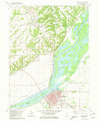 Beardstown 1981 topographic map thumbnail