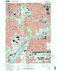 Berwyn 1993 topographic map preview