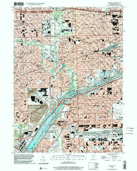 Berwyn 1998 topographic map thumbnail