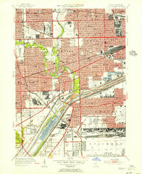 Berwyn 1953 topographic map preview