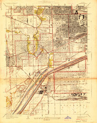 Berwyn 1928 topographic map preview