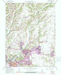 Bethalto 1954 topographic map thumbnail