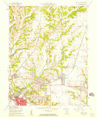 Bethalto 1954 topographic map thumbnail