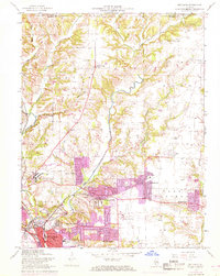 Bethalto 1954 topographic map preview