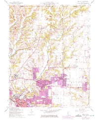 Bethalto 1954 topographic map preview
