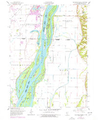 Blanchard Island 1953 topographic map thumbnail