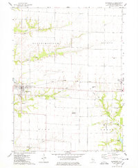 Blandinsville 1974 topographic map thumbnail