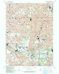 Blue Island 1993 topographic map thumbnail