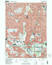 Blue Island 1997 topographic map thumbnail
