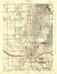 Blue Island 1929 topographic map thumbnail