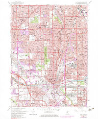 Blue Island 1963 topographic map thumbnail