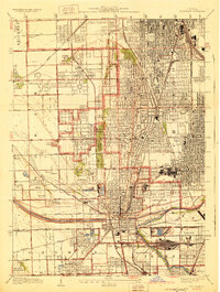 Blue Island 1929 topographic map thumbnail