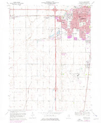 Bondville 1975 topographic map thumbnail