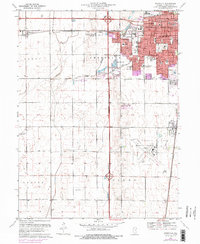 Bondville 1970 topographic map thumbnail