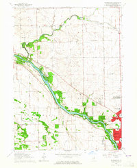 Bourbonnais 1963 topographic map thumbnail