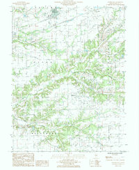 Brownstown 1985 topographic map preview