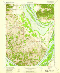Brussels 1954 topographic map thumbnail