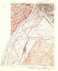Cahokia 1940 topographic map preview