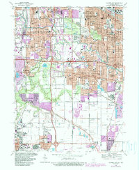Calumet City 1968 topographic map thumbnail